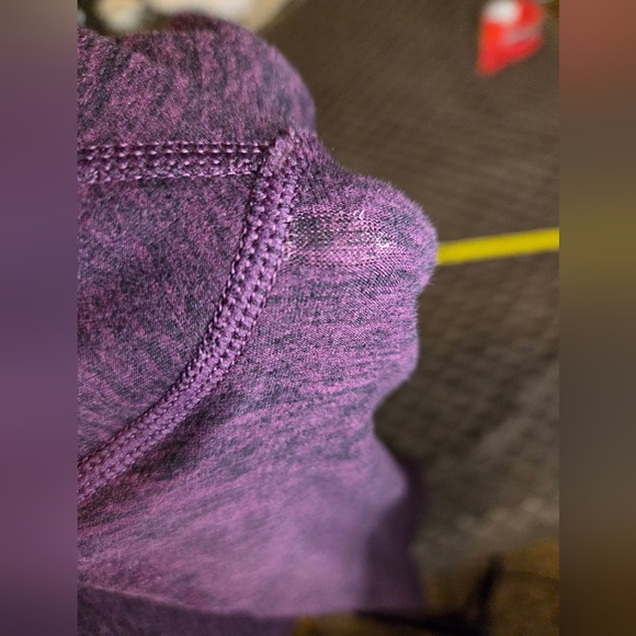 G283. Alo Alosoft High-Rise Full Length Lounge Legging in Purple/Black - Size M - Picture 10 of 11